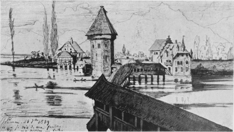 THE BRIDGE OF MARNE.

Drawing by Victor Hugo (Victor Hugo Museum).