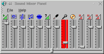 De standaard mixer instellingen