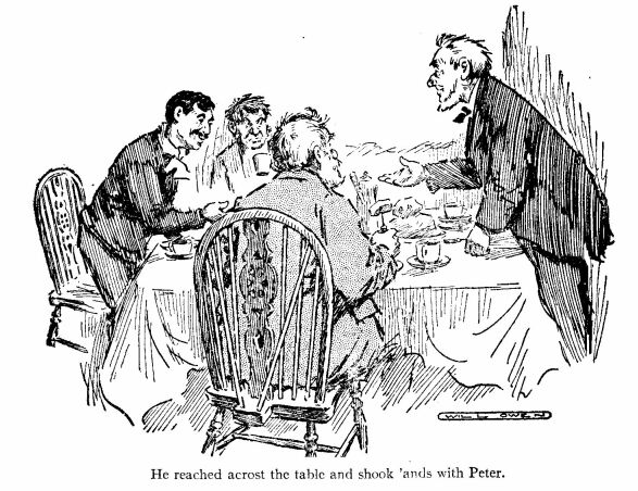 ‘He Reached Acrost the Table and Shook ‘ands With Peter.’ 