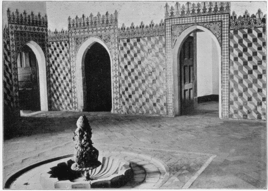 FIG. 8.
Sala dos Arabes.
Palace, Cintra.
From a photograph by L. Oram, Cintra.