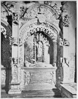 FIG. 78.São Marcos. Tomb in Chancel. From a photograph by E. Biel & Co.,
Oporto.