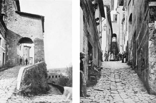 BARGA — PORTA MACCHIAIA. — UNA VIA DI BARGA.(Fot. Magri).