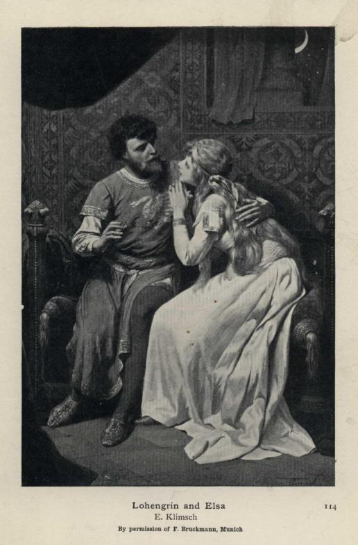 Lohengrin and Elsa E. Klimsch By permission of F. Bruckmann, Munich