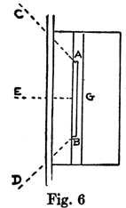 A side view of the negative in the box.