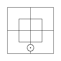 Diagram representing x prime m prime exists