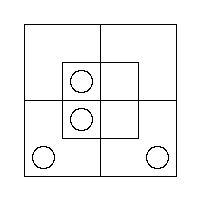 Diagram representing x prime m prime and y m do not exist