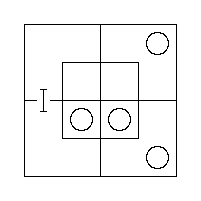 Diagram representing x prime m does not exist and all m prime are y