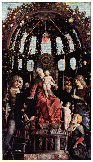 PLATE XI.—ANDREA MANTEGNA

THE MADONNA DELLA VITTORIA

Louvre, Paris