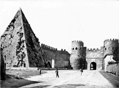 PORTA SAN PAOLA, PYRAMID OF CAIUS CESTIUS, ROME